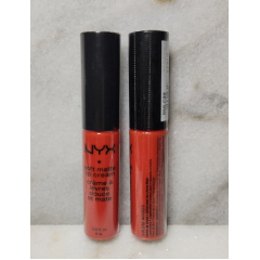 Liquid lipstick with a matte finish Nyx Soft Matte Lip Cream Morocco SMLC22 bright coral 8 ml