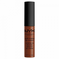 Liquid lipstick with a matte finish Nyx Soft Matte Lip Cream Berlin SMLC23 warm brown 8 ml