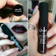 Liquid lipstick with a matte finish Nyx Soft Matte Lip Cream Transylvania SMLC21 deep wine 8 ml