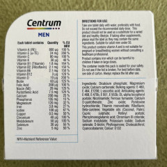 Daily complex of vitamins and minerals for men Centrum Men 60 tablets for 1 month