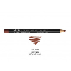Стойкий карандаш для губ NYX Cosmetics Slim Lip Pencil SPL802 оттенок Brown 