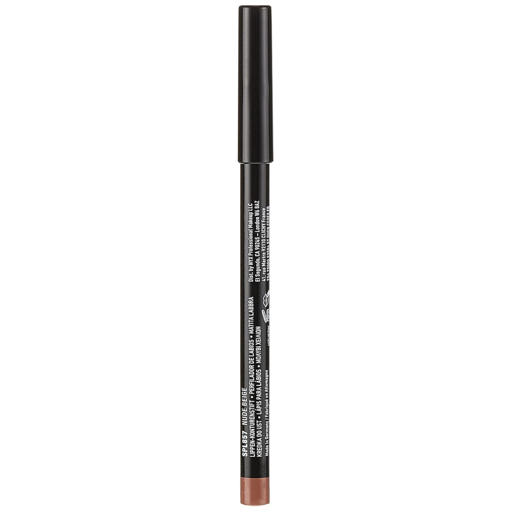 NYX Cosmetics Slim Lip Pencil SPL857 shade Nude Beige Long-lasting Lip Liner