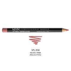 Стійкий олівець для губ NYX Cosmetics Slim Lip Pencil SPL858 відтінок Nude Pink