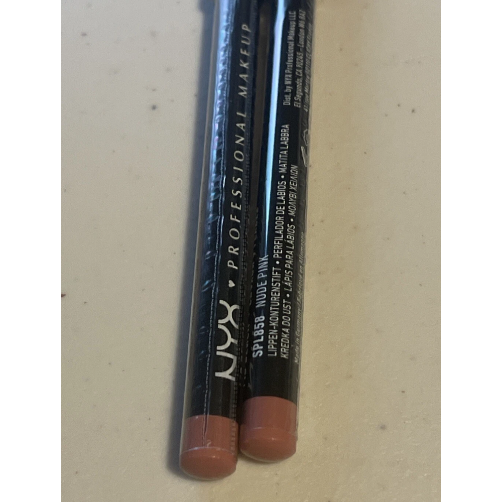 NYX Cosmetics Slim Lip Pencil SPL858 shade Nude Pink Long-lasting Lip Liner