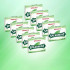 Wrigley's Spearmint chewing gum mint set of 10 packs of 15 sticks 150 pieces