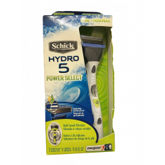 Станок для бритья Schick Hydro 5 Power Select с вибрацией 1 запасным лезвием и 1 батарейкой