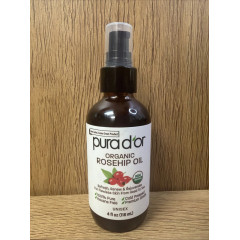 Rejuvenating Organic Rosehip Seed Oil PURA D'OR for Face and Hair 118 ml