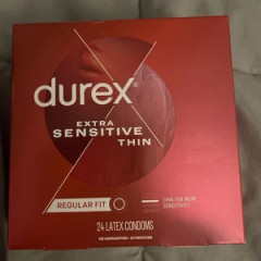 Durex Extra Sensitive Thin Ultra-Thin Condoms Standard Size 24 pcs