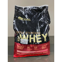 Изолят сывороточного протеина Optimum Nutrition 100% Whey Gold Standard клубничный вкус 4.53 кг