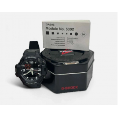 Спортивные мужские часы Casio Gravitymaster GA-1000-1A с индикацией температуры и курса черные