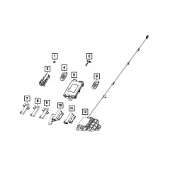 Ключ безконтактного доступу Mopar 68394195AA для Dodge Challenger Charger 2019-2021