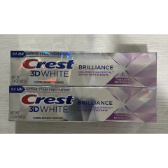 Фторвмісна зубна паста для відбілювання емалі Crest 3D White Brilliance Vibrant Peppermint набір 2 шт по 68 г