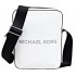 Men's crossbody bag Michael Kors Cooper Zip Reporter Xbody white genuine leather
