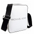 Men's crossbody bag Michael Kors Cooper Zip Reporter Xbody white genuine leather