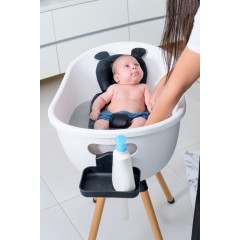 Набір для купання немовляти Babu Bath Standard Bundle білий в комплекті ванночка, підставка, шланг, лоток і подушка