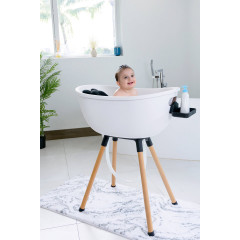 Набір для купання немовляти Babu Bath Standard Bundle білий в комплекті ванночка, підставка, шланг, лоток і подушка