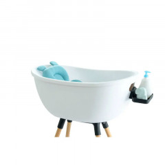 Набір для купання немовляти Babu Bath Standard Bundle білий в комплекті ванночка, підставка, шланг, лоток і подушка