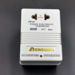 Voltage converter adapter SINGWAY SW-S3 80W bidirectional 110V–220V