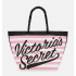 Текстильная пляжная сумка-тоут Victoria's Secret 11150863 розовая в белую полоску