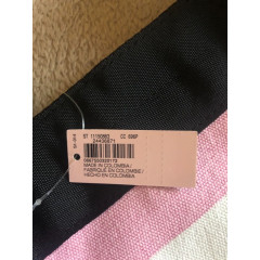 Текстильная пляжная сумка-тоут Victoria's Secret 11150863 розовая в белую полоску