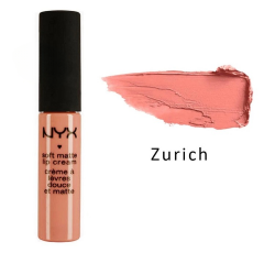 Рідка помада з матовим фінішем Nyx Soft Matte Lip Cream Zurich SMLC14 рожево-бежевий 8 мл
