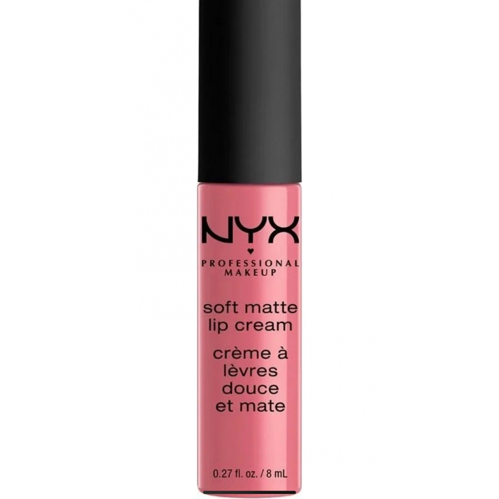 Liquid lipstick with a matte finish Nyx Soft Matte Lip Cream Milan SMLC11 matte pink 8 ml