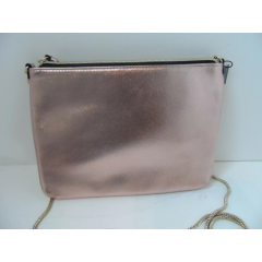 Women's crossbody bag with chain Victoria's Secret Slim Xbody 11151558 color CC 660Q rose gold size 25x18 cm