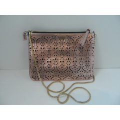 Women's crossbody bag with chain Victoria's Secret Slim Xbody 11151558 color CC 660Q rose gold size 25x18 cm