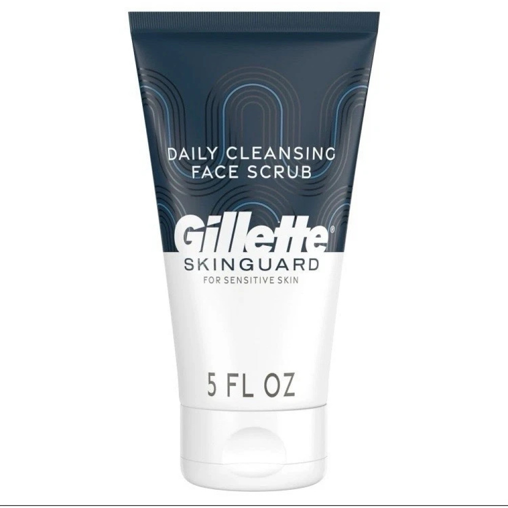 Очищающий мужской скраб против вросших волос Gillette Skinguard Scrub с отшелушивающим эффектом 150 мл