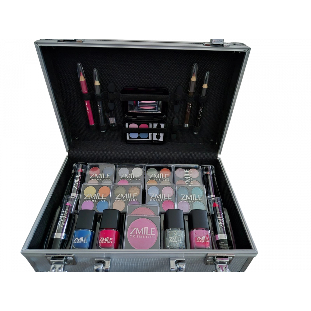 Профессиональный бьюти-кейс с женской косметикой Zmile Cosmetics Everybody's Darling набор из 51 предмета