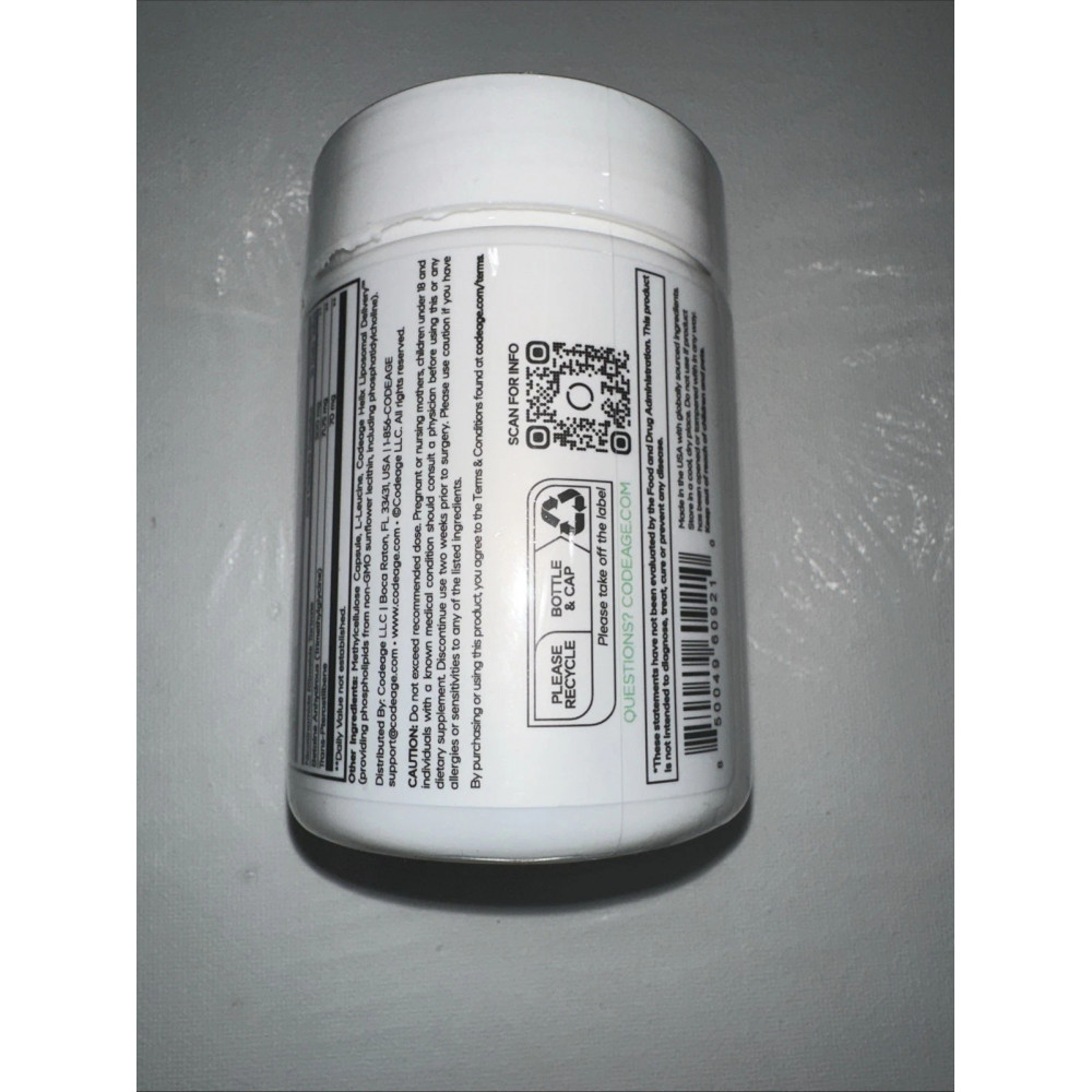 Капсулы для молодости и продления жизни Codeage Liposomal Nicotinamide Riboside+ Eternal Anti-Age 60 штук