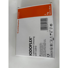 Антибактеріальна пов'язка для загоєння ран Smith & Nephew Iodoflex з йодом 6 x 8 см у наборі 3 шт