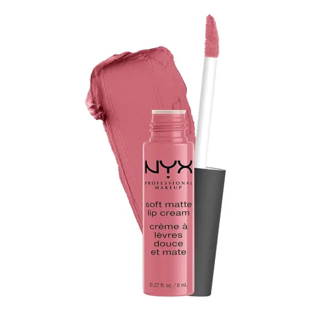 Liquid lipstick with a matte finish Nyx Soft Matte Lip Cream Istanbul SMLC06 soft pink 8 ml