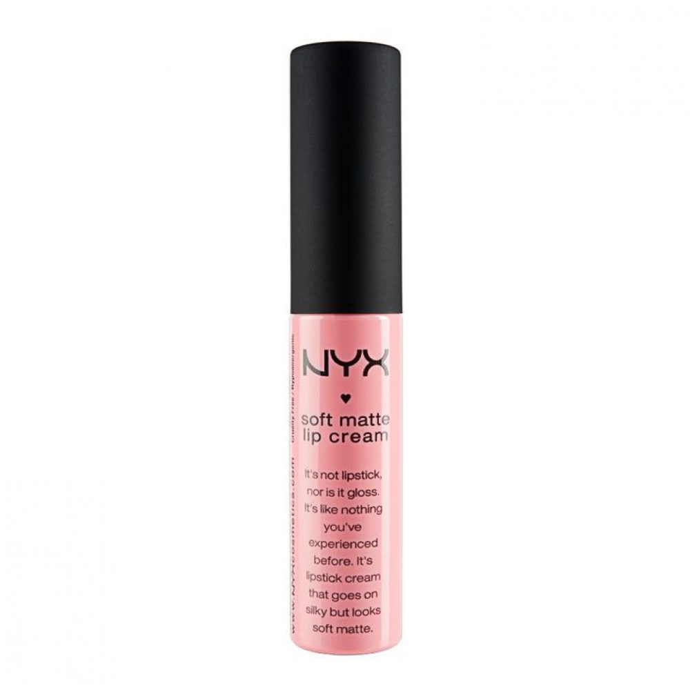 Liquid lipstick with a matte finish Nyx Soft Matte Lip Cream Tokyo SMLC03 light pink 8 ml