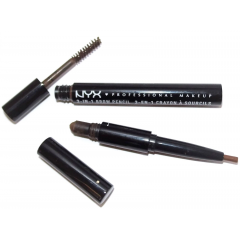 Набір для брів 3 в 1 Nyx Professional Makeup 3-in-1 Brow Pencil Espresso 31B07 (олівець, пудра і туш)