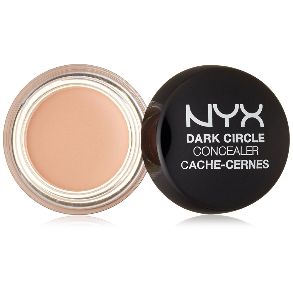 Pigmented concealer masking dark circles under the eyes NYX Professional Makeup Dark Circle Concealer shade Fair DCC01