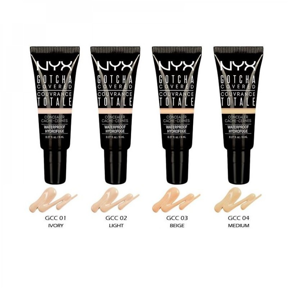 Nyx Cosmetics Gotcha Covered Full Coverage Concealer Ivory GCC01 Waterproof