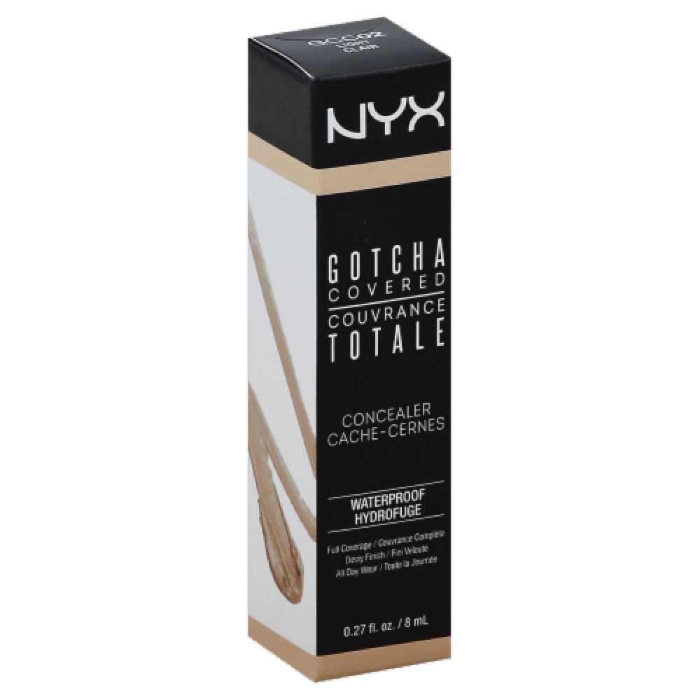 Concealer with full coverage Nyx Cosmetics Gotcha Covered Light GCC02 waterproof