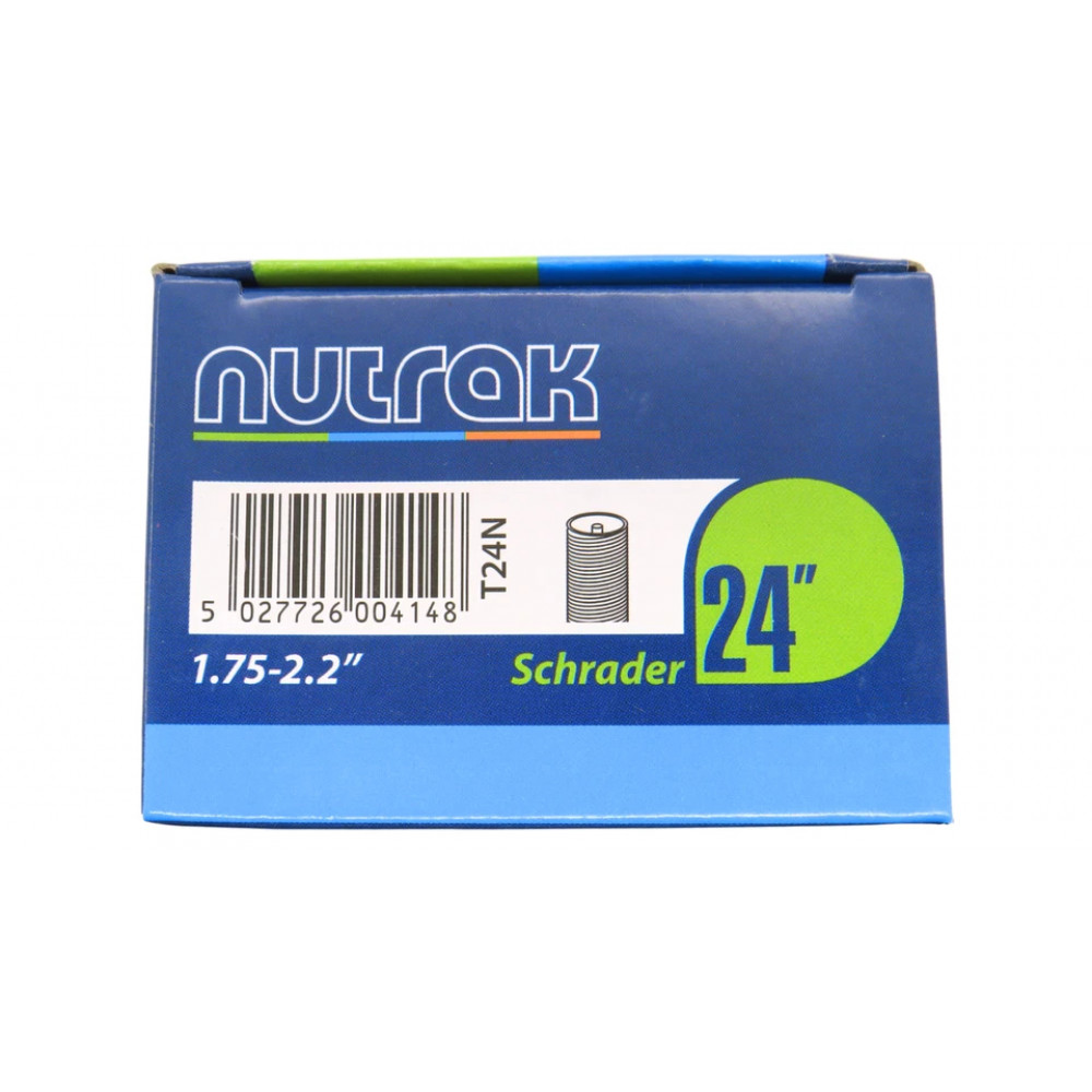 Nutrak Schrader Valve Bicycle Tube 24" (61 cm) 24x1.75-2.2"