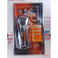 Бритвенный станок для мужчин Gillette Fusion Power Phantom (1 бритва 4 сменных кассеты и 1 батарейка)