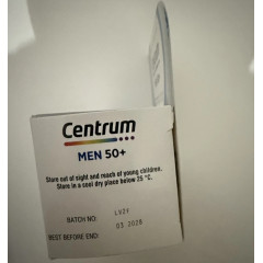 Мультивитаминный комплекс Centrum Men 50+ для мужского здоровья после 50 лет 30 шт срок годности 06/2026