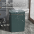 Touchless sensor trash can for home with battery, green, 15 L