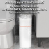 Contactless touch sensor trash can for home, white, 16 L