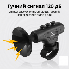 Johorse horn for bicycle, electric scooter, and scooter 120 dB waterproof