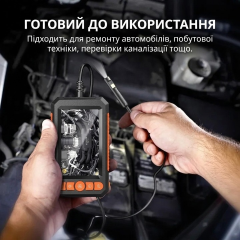 Ендоскоп технічний Yijia G453 дисплей 4,3 дюйма жорсткий кабель 5 метрів