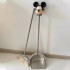 Stainless steel sweeping set with a thickened round dustpan and broom