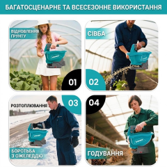 Сеялка электрическая ручная Voneu 10 секций набор с аккумулятором и зарядным устройством