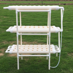 Vertical hydroponic system for growing plants without soil