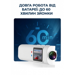 Экшн-камера S110 с IPS дисплеем и креплением на очки 12 Мп белая