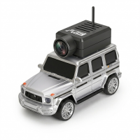 Мини-машинка с FPV-камерой и управлением со смартфона WLtoys 6406 серебристая масштаб 1:64